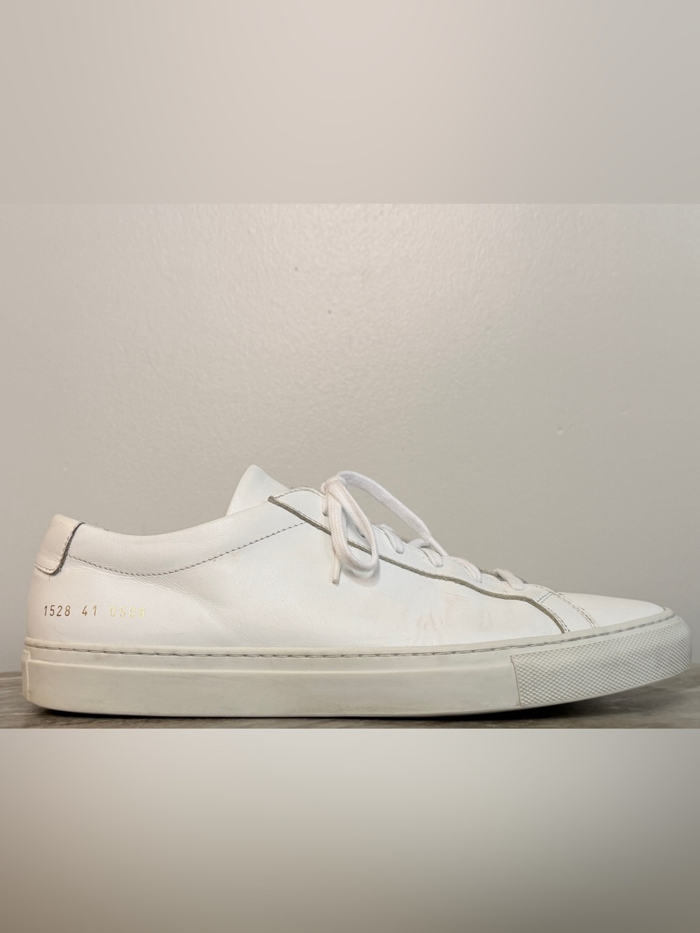 COMMON PROJECTS ORIGINAL ACHILLES LOW WHITE 8 EU 41 MINIMALIST $500 ITALY